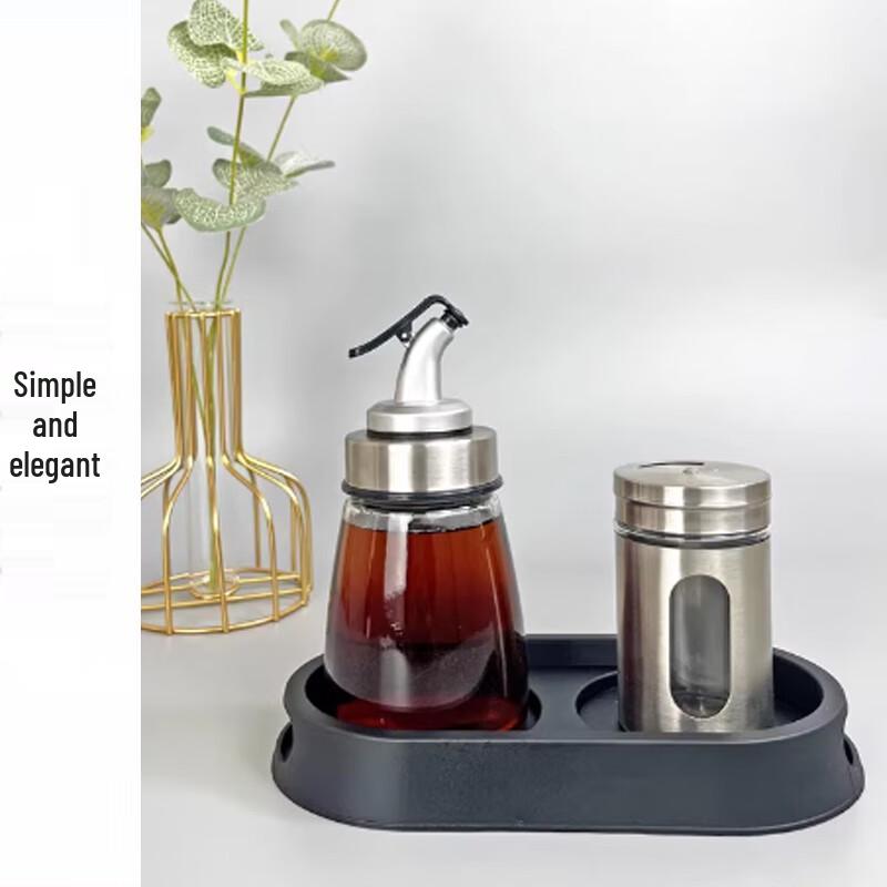 Commercial Seasoning and Vinegar Bottle Storage Set