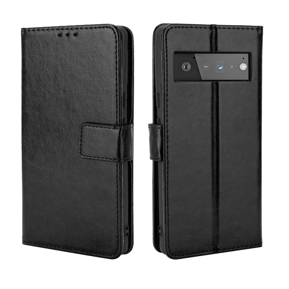 for Google Pixel 6 Wallet Case with Kickstand & Card Slots – Shockproof, Dustproof, Business Heavy Duty Flip Leather Cover