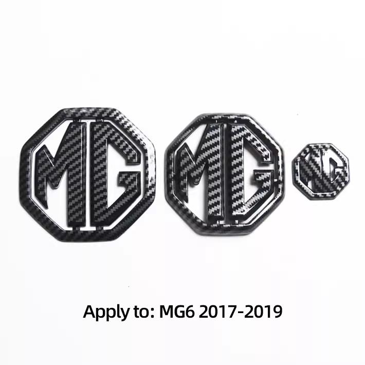 Car Front Badge Decoration Steering Wheel Sticker Rear Trunk Logo For MG Cyberster MG3 MG5 MG7 MG6 ZS ES5 ONE HS MG4 EV Cyber X VV222