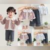 Kids Casual Long-Sleeve Set, Comfortable Daily Wear Outfits