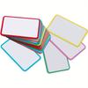 6pcs 7.9×3.5 Inches Magnetic Dry Erase Tags – Color Border Blank Cards, Reusable Magnetic Name Labels for Home, Office, Classroom