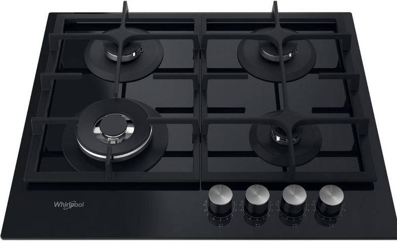 Whirlpool Gofl629nb1 Multilevel Flame Gas Hob Double Crown Wok Burner 59cm