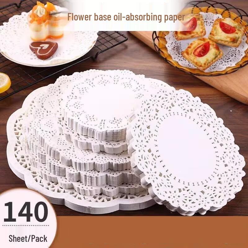 Lace Edge Rectangular Oil Absorbing Paper