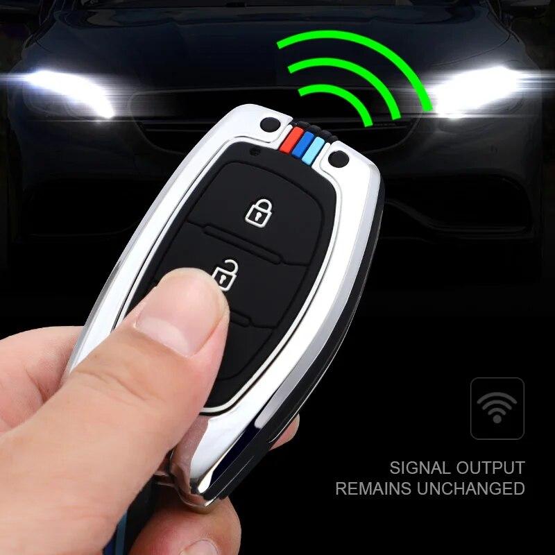 Zinc Alloy Car Fob Key Case Cover For Hyundai Tucson Creta Ix25 Ix35 I10 I20 Ix20 HB20 Elantra Sonata 2015 2016 2017 2018