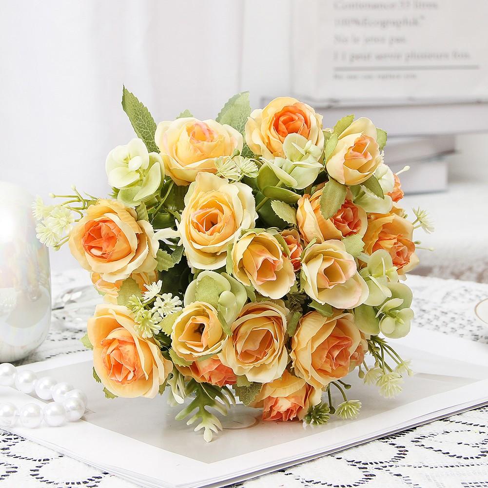 

1 шт. Искусственное растение, украшение для дома, шелковый цветок жёлтый