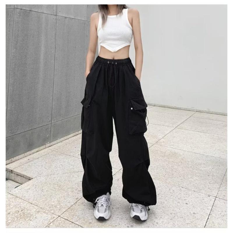 

Женский повседневный комбинезон из тканой ткани с высокой талией 2023 года S чёрный