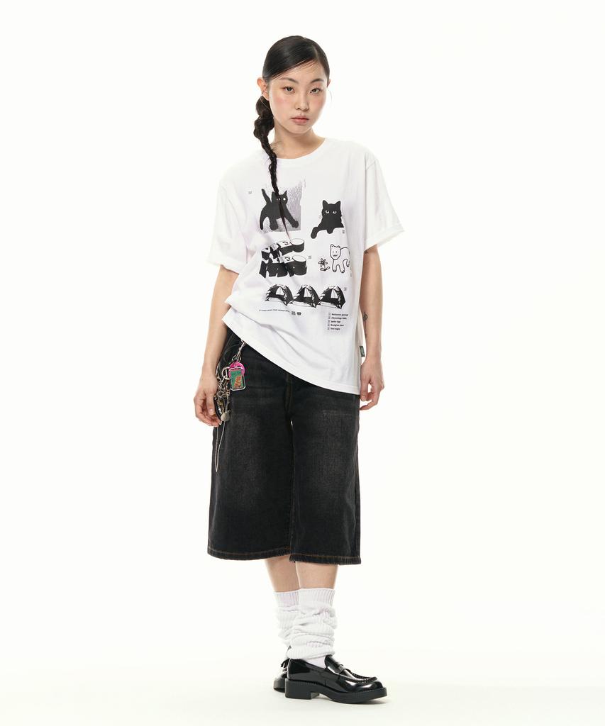 VIDEO JOCKEY Instant Hipster T-Shirt [White]