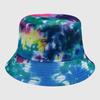 Neutral Summer Tie Dye Printed Fisherman Hat Outdoor Breathable Hat Sunshade