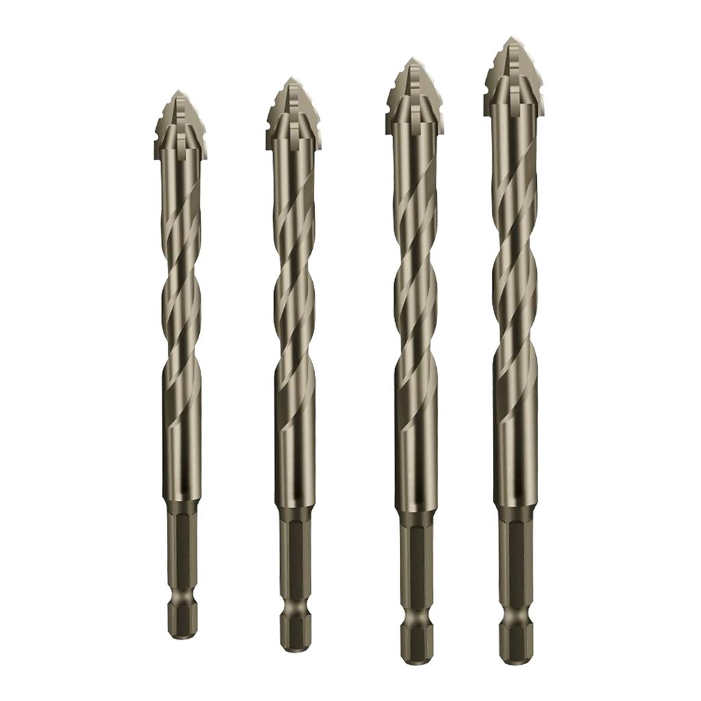Eccentric Drill Bit Set Four-Edge Serrated Drill Bits High Hardness Bevel Tip Serrated Drill Bits For Brick Wood