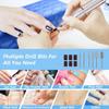 New Electric Nail Drills Rechargeable 45000 RPM Nail Filer Machine With LCD Display 2 Rotations for Acrylic Nails Gel Nails Manicure
