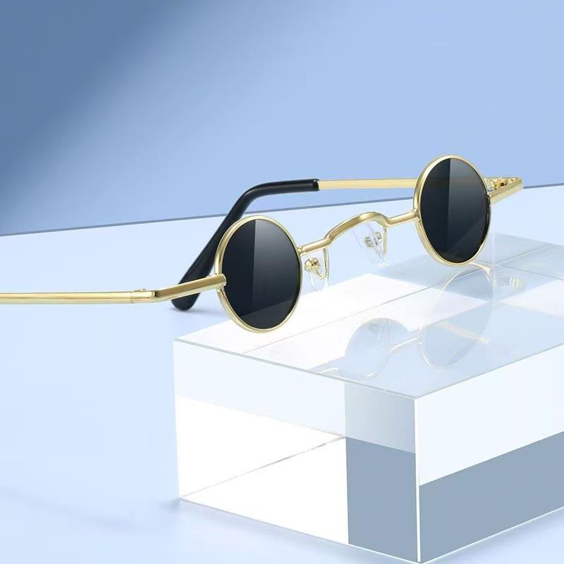Retro ROC Small Round Prince Mirror Punk Mini Hip Hop Sunglasses