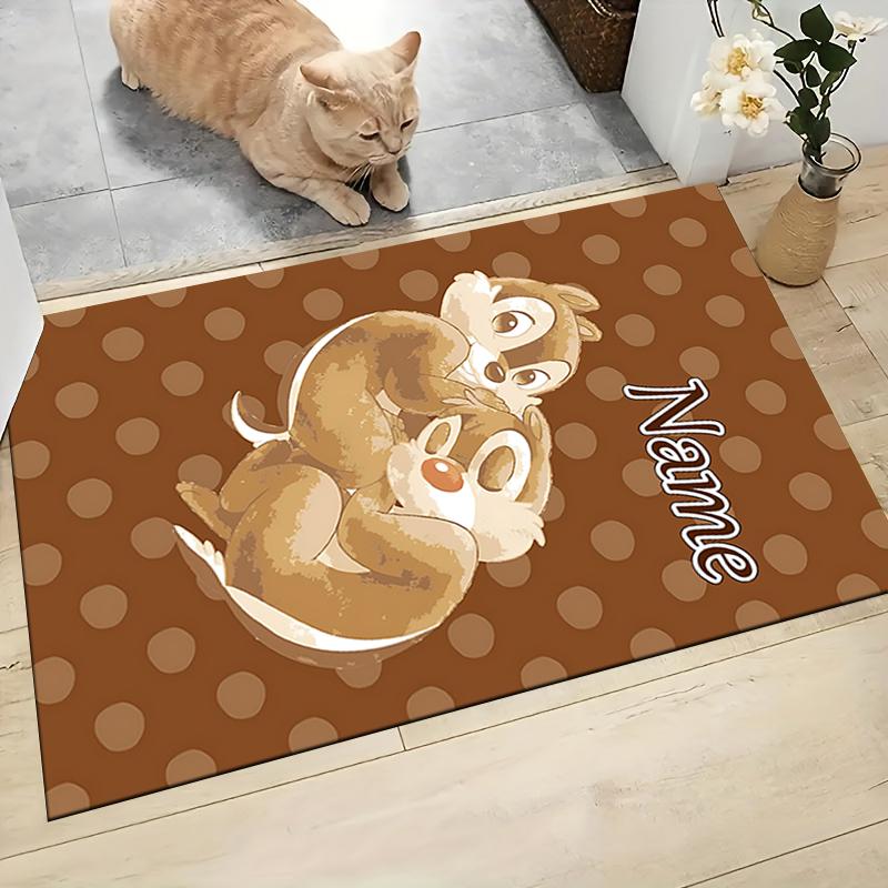Custom Name Chip 'n' Dale Adventure Carpet Rug Customizable Soft Washable Anti-Slip Home Living Room Sofa Mats Personalized Rug. 0909390