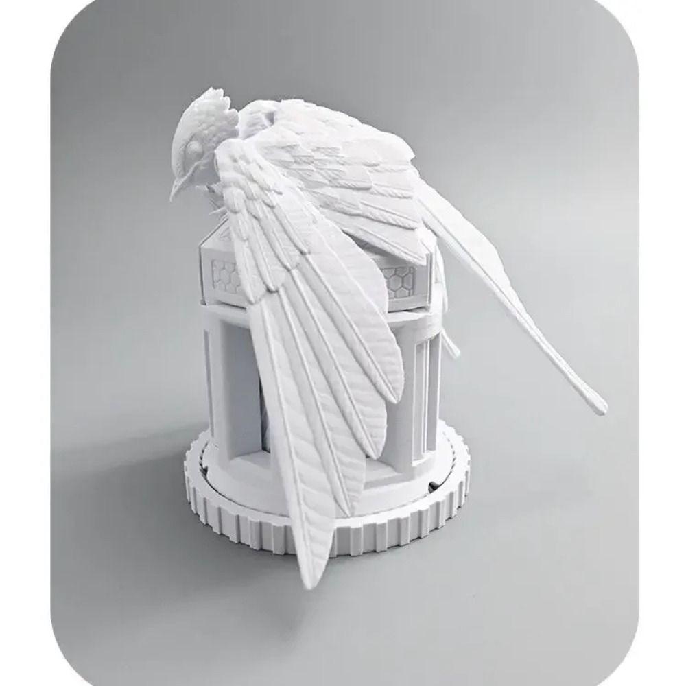 Solid Color 3D Printed Bird Model Multi-jointed Articulated Animal Figurine  Desktop Decoration