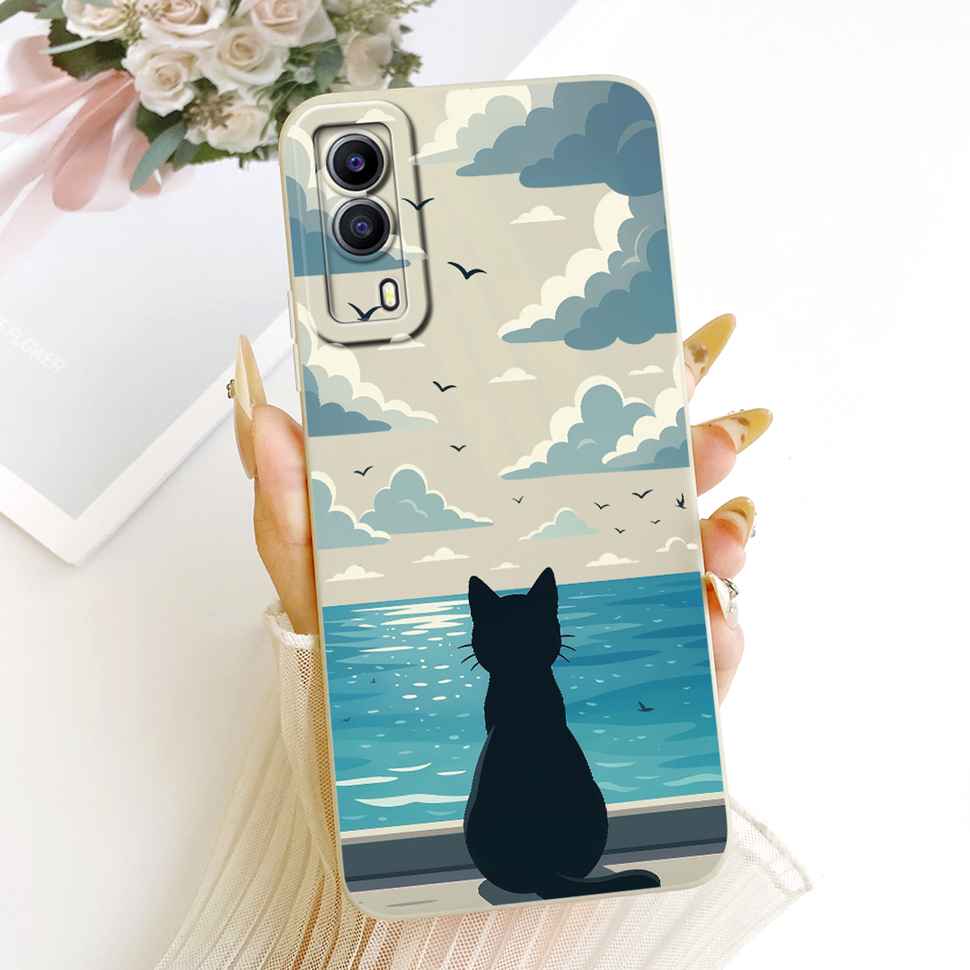 For Vivo Y53s 5G V2111A Case Printed Popular Cartoon Animals Silicone Back Cover For Vivo Y 53S 5G V2058 6.58" Phone Cases Capa