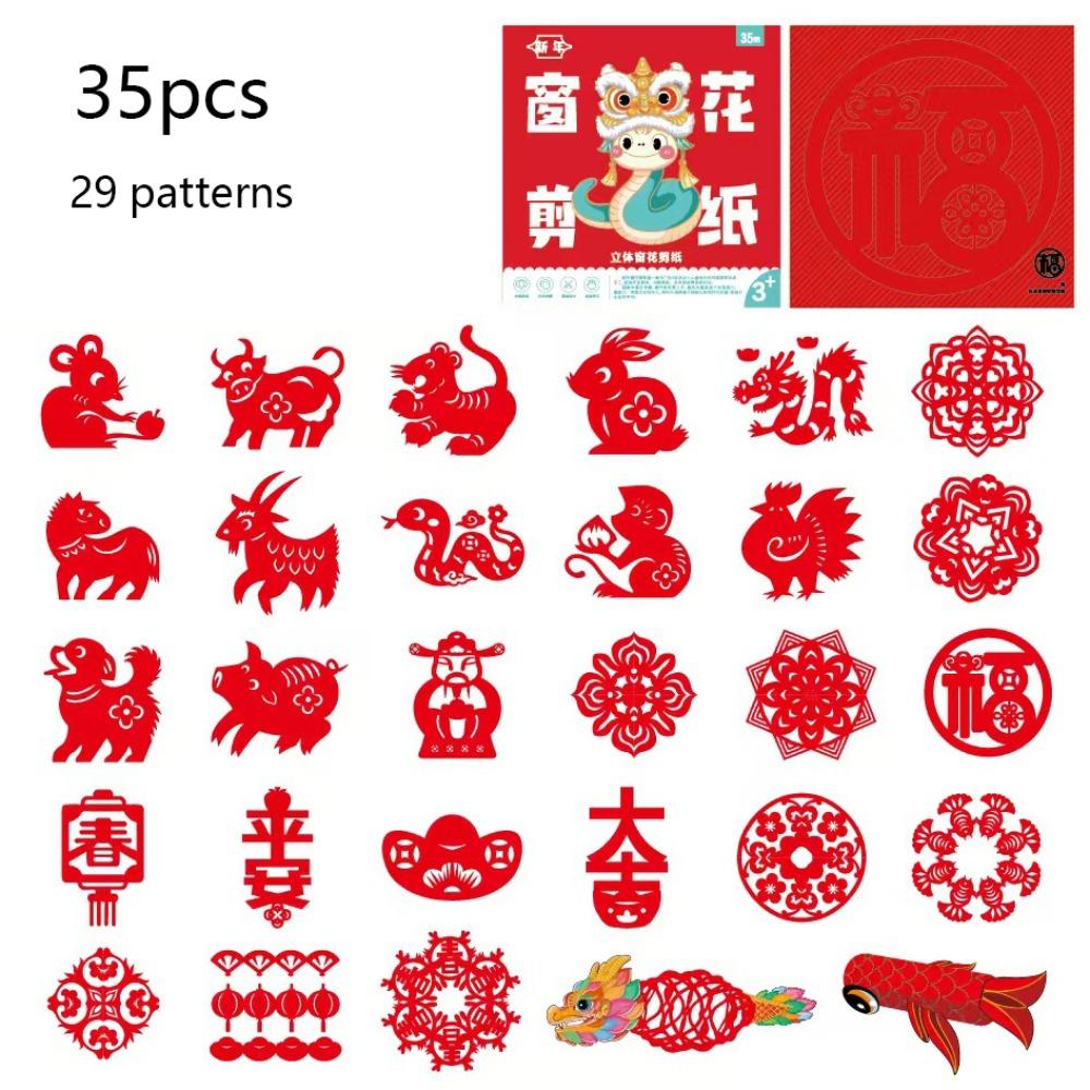 Semi-finished Paper Cutting Kit Handmade Children's Handicrafts  Parent-child Activities