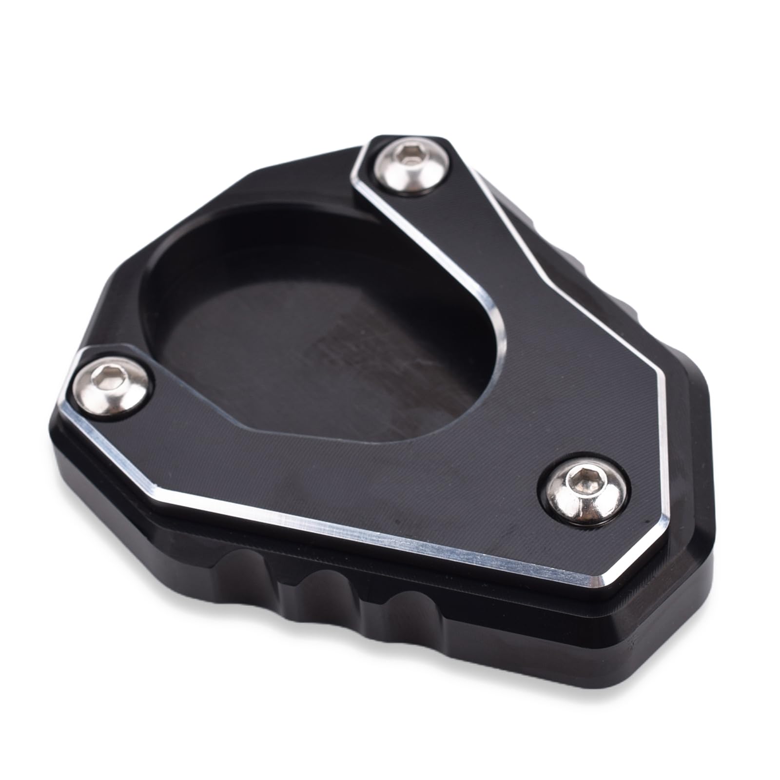 LEDISHUN Motorcycle Side Stand Plate Applicable to Kawasaki Ninja 400 чёрный