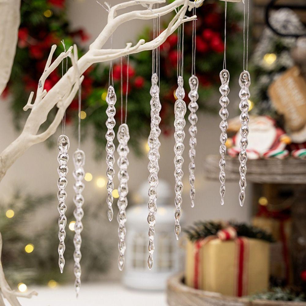 Acrylic Icicle Decorations Creative Party Holiday Decor High Quality Christmas Tree Ornaments