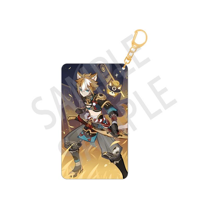 Anime Game YUAN SHEN Keychain Cartoon Acrylic Figure Alhaitham Yelan Keychains Accessories Cute Bag Pendant Key Ring Fans Gifts