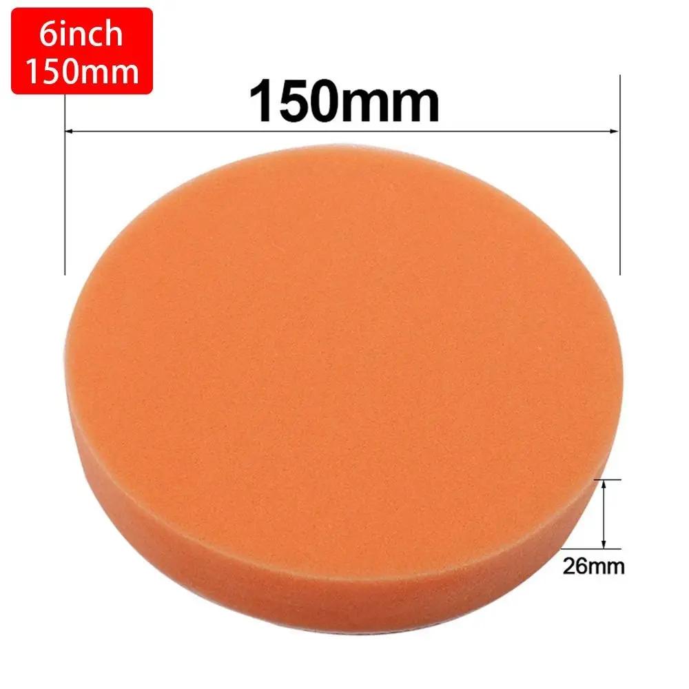 1Pcs Sponge Buffing Foam Sponge Polishing Pad Removes Scratches Polisher Drill Wheel Adapter Car Polishing Disc Flat Wavy