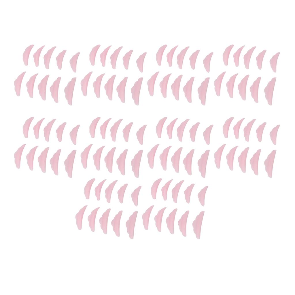 50 paia di bacchette per il sollevamento delle ciglia in silicone morbido e riutilizzabile, per il sollevamento delle ciglia, strumento di bellezza per il trucco.
