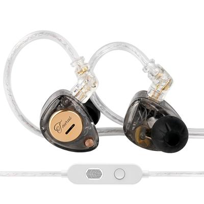 KZ Taurus Gaming 2DD Kabelgebunden Dual 8mm Dynamisch Zwei 6mm Professionelle Kondensator Unabhängiger Bass Komfortables Gaming Hoher Klang Ideal für und Gaming Schwarz