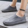 Non-Slip Men'S Hole Shoes Sandals Men'S Outer Wear Bag Heel Breathable Soft Sole Internet Celebrity Hollow Personality Street
