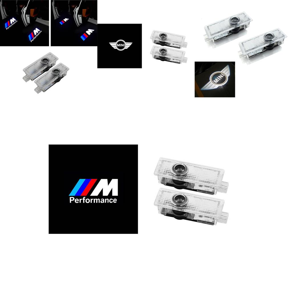 Luxurious Led Car Door Logo Lights For Bmw Simple Replacement White Color 100 000 Hours Life Span