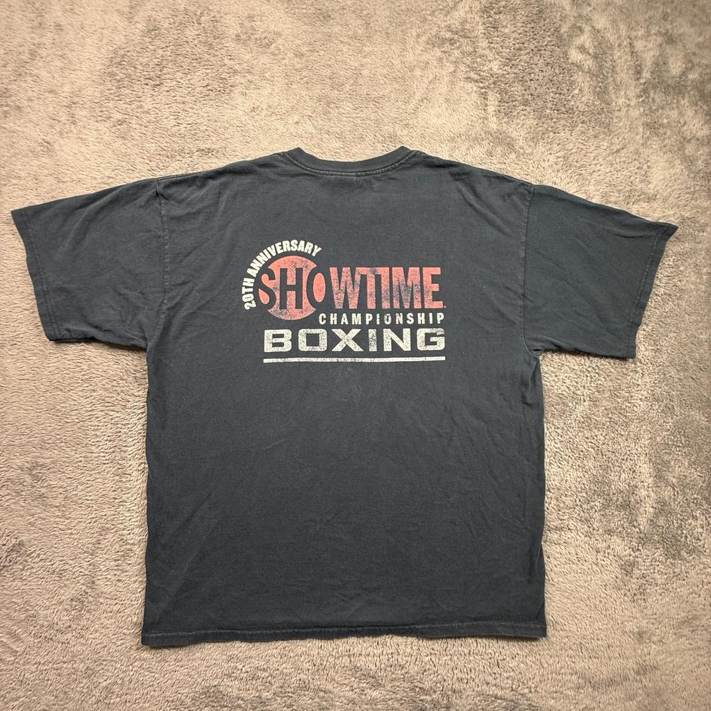 Vintage Showtime Championship Boxing 20th Anniversary Promo Tee Faded XL Unisex T-Shirt