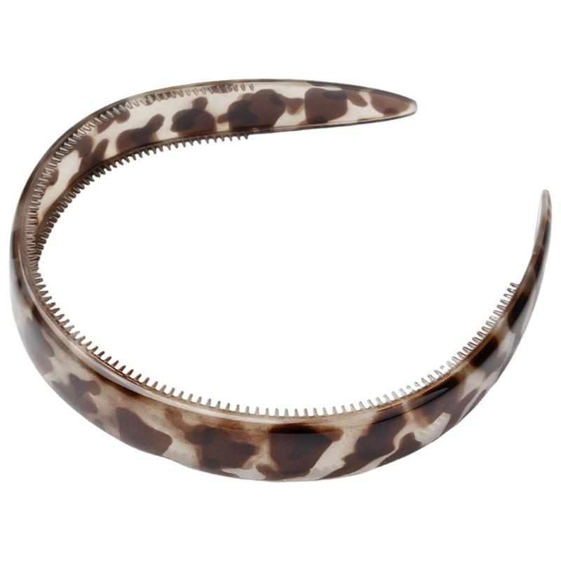 Wide Edge Fine Tooth Hairband PC Material For Secure Hold And Comfortable Wear