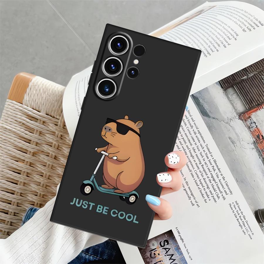 

Case for Samsung Galaxy S25 S21 FE S10 S9 S24 Plus Note 20 8 9 10 S26 S20 Ultra S23 Funda Phone Cover Cute Capybara Galaxy S26 Ultra