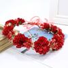 Flower Wreath Headbands Flower Crown Bride Hairband Fashionable Hair Accessories for Holiday Festivals and Parties