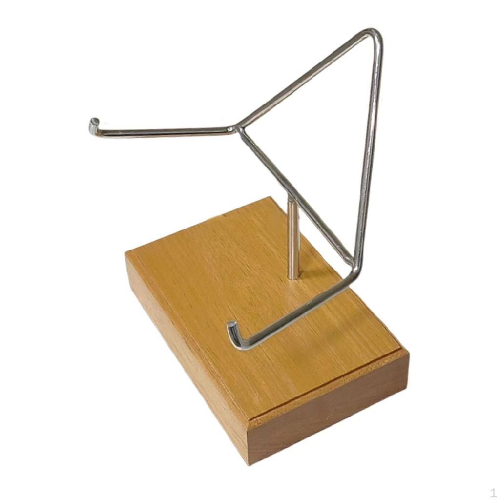 Metall ARM DISKATION CALE Mineralhållare Stenutställningsställ för Achaf Fossiler