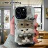 Phone Case: 2D Flat Samsung Galaxy A34 A35 M05 M06 S20 S22 S21 FE Plus 5G Protective Case, Four-layer Stacked Cats, Perfect Holiday Gift for Christmas