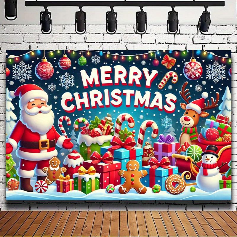 1pc2Dflat, Merry Christmas Santa Claus, for Living Room, Bedroom, Office Decoration, No Power Required - Wzy