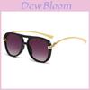 Bohemian Leopard Print Pilot Sunglasses With Uv400 Protection For Outdoor Travel And Fashion