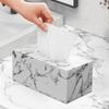 Nordic Marble Pattern Plastic Tissue Box