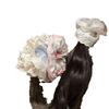 Korean Gingham Ballet Hair Tie - Cute Creamy Style Hair Rope with Lace Edge