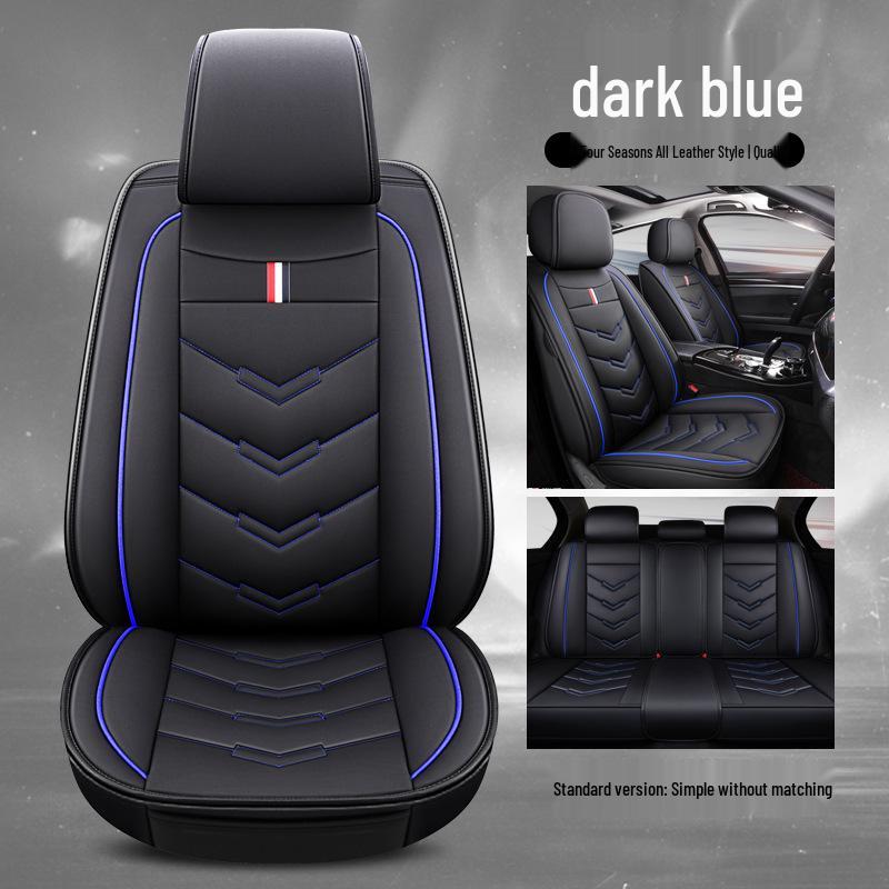 Universal Four Seasons Leather Car Seat Cover - Full Surround Cushion