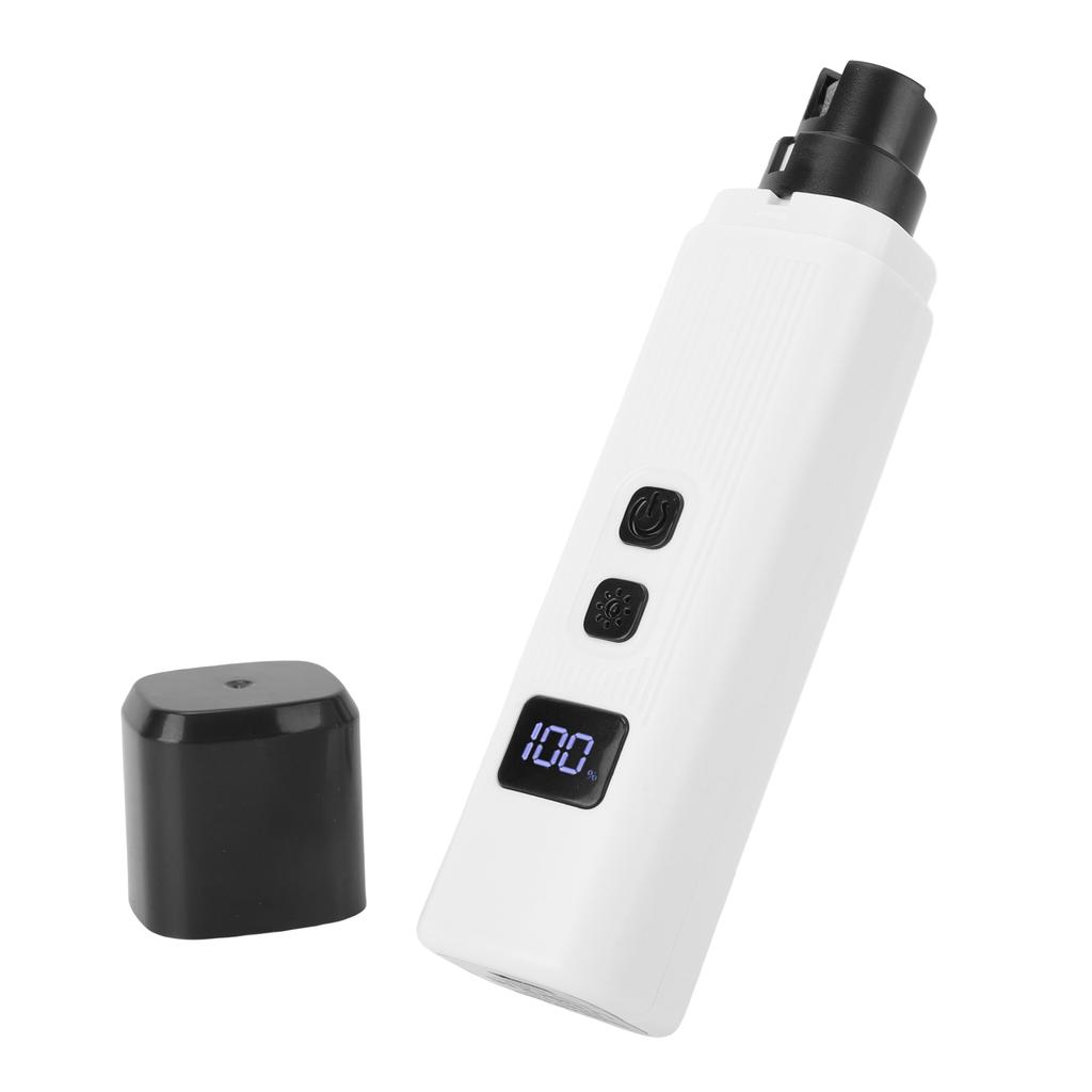Dog Nail Grinder Multifunctional Built In LED Light Low Noise Rechargeable Pet Nail Trimmer for Home