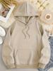 Graphic Hoodie Drawstring Casual Hooded Sweatshirt Women's Clothing Casual Long Sleeve Pullover with Pockets Casual Trend Simple