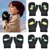 Winter Thicken Velvet Children Baby Gloves Keep Warm Soft Full Finger Mittens Elastic Cartoon Winter Gloves