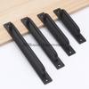 Aluminium Alloy Black Door Handles Balcony Bedroom Kitchen Door Pulls Silver White Furniture Handle Door Hardware knobs