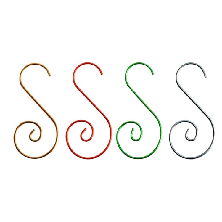 Christmas Tree S Shaped Hooks 20pcs Metal Holiday Birthday Party Decoration
