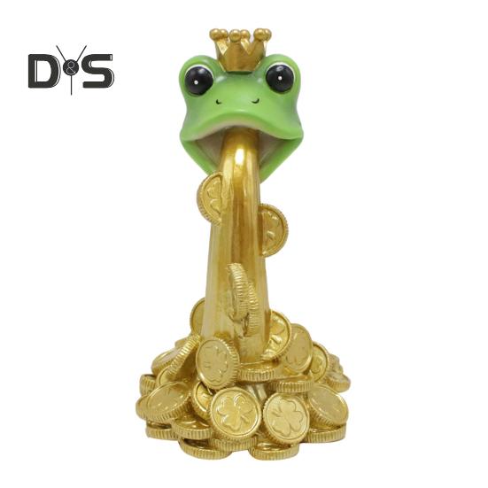 

Лягушка Фэн-шуй Украшение Богатство Удача Золотая Монета Плевающая Лягушка Смола Настольная Фигурка Лягушки для Домашнего Офиса Гостиной Декор Frog