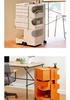 Nordic Rotating Multi-Layer Storage Cabinet: Versatile Makeup, Bedside, or Snack Organizer