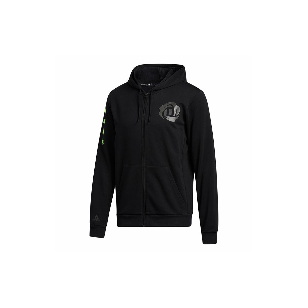 adidas Rose Fullzip Basketball Sports Long-sleeve Hooded Jacket Men Black Men s GP6117 M
