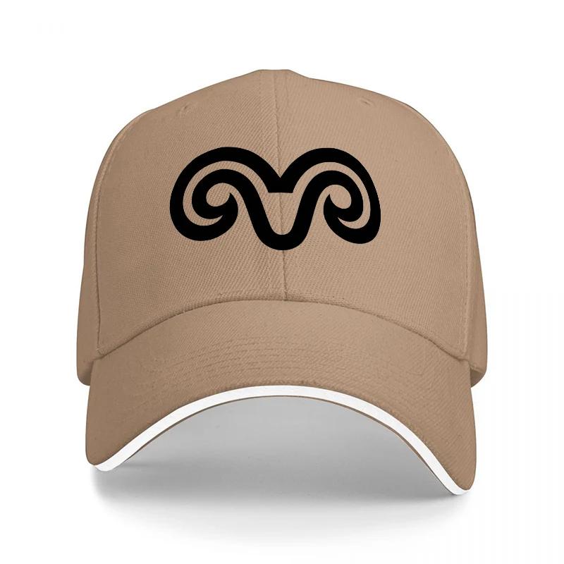 Black Baseball Cap with Abstract Wave Design Logo Fashionable Streetwear Accessory for Men and Women Casual Outdoor Wear Style