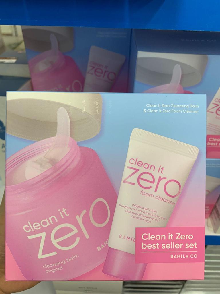 Banila Co Clean It Zero Bálsamo de Limpeza, Autêntico Coreano, para Rosto, Olhos e Lábios. Disponível em Tamanhos Completos e de Viagem.