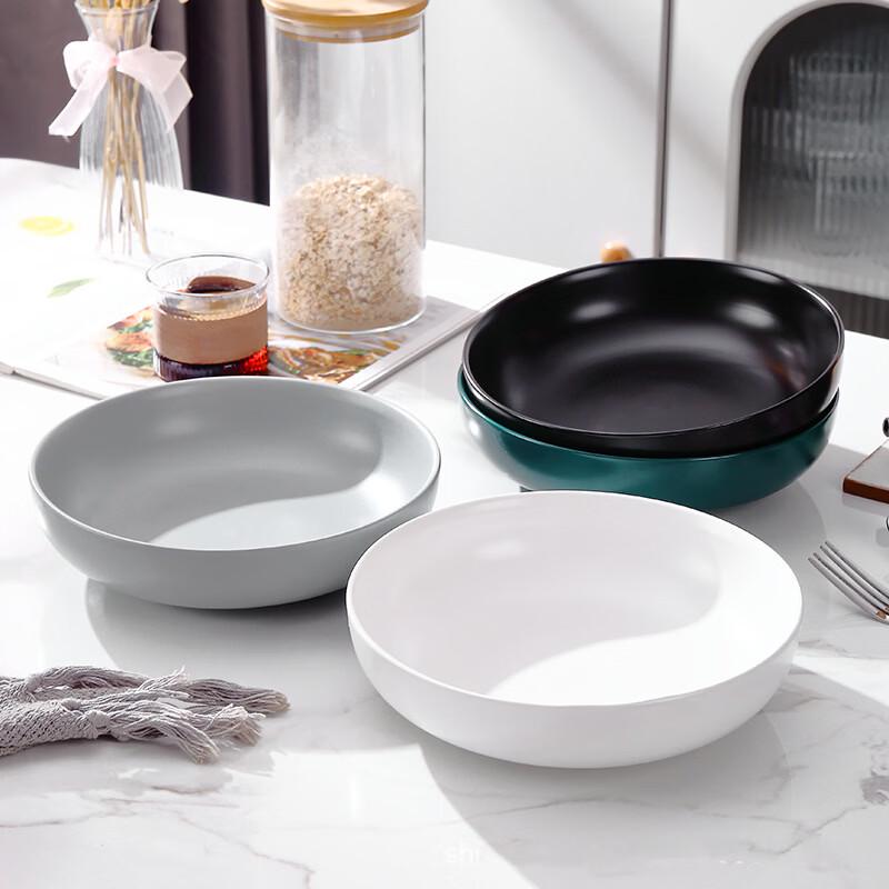 8-inch Ceramic Deep Dinner Plate