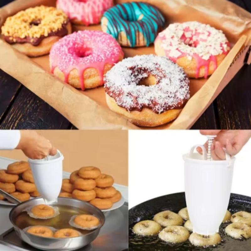 Plastic Donut Maker Waffle Molds Kitchen Accessory Bakeware Doughnut Maker Cake Mold Biscuit Cookies DIY Baking Tool